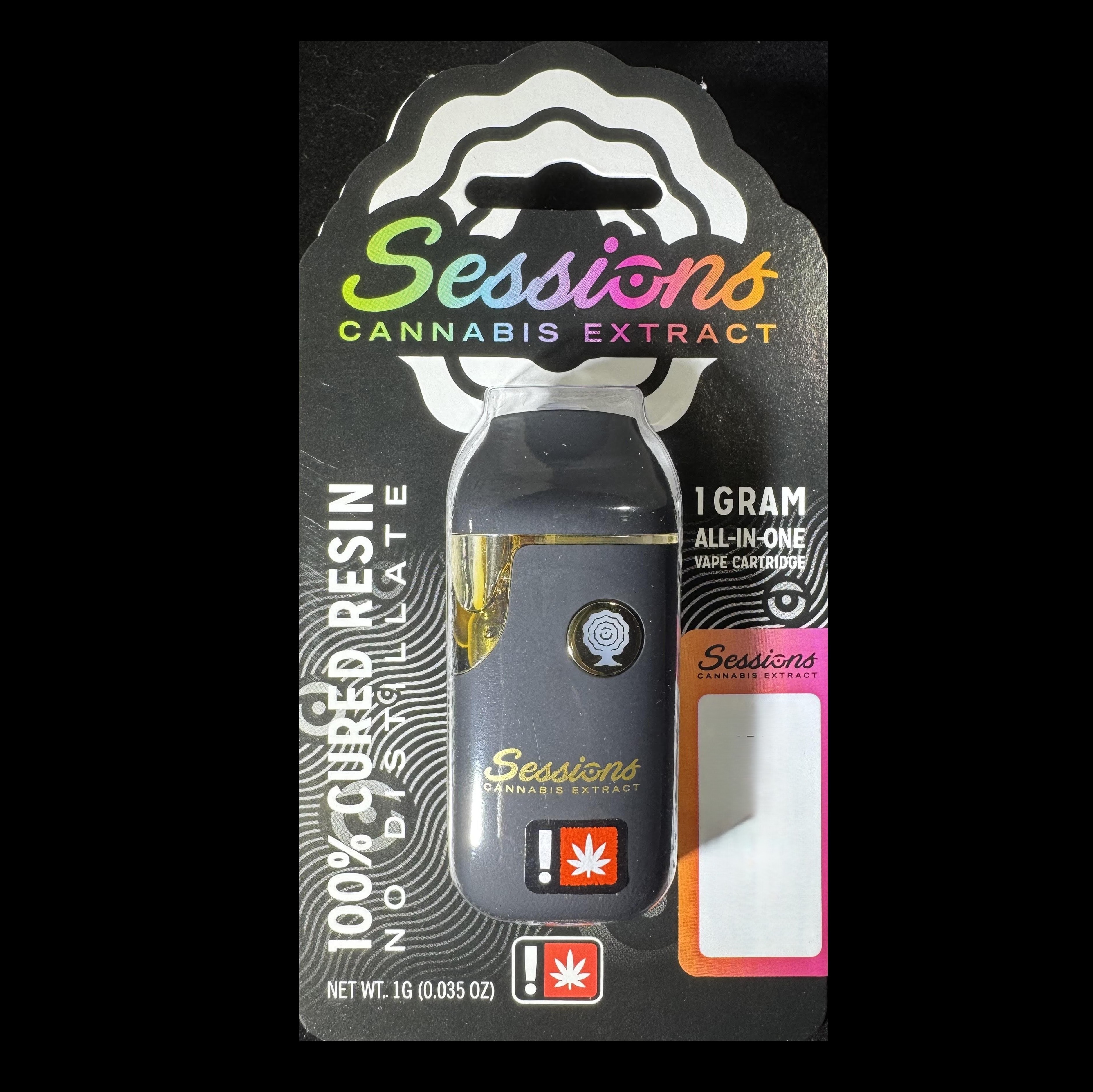 Photograph of product: Rock You Like A Slurricane Disposable Cured Resin Cartridge (Sessions)