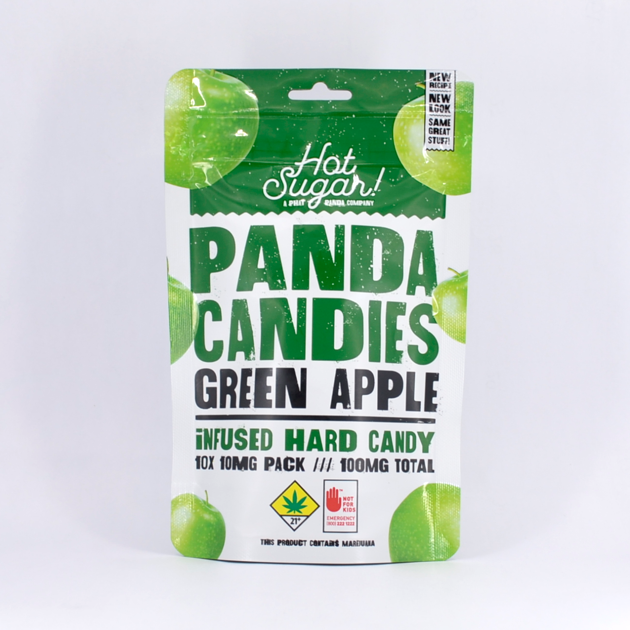 Photograph of product: Green Apple Panda Candies | 10pk