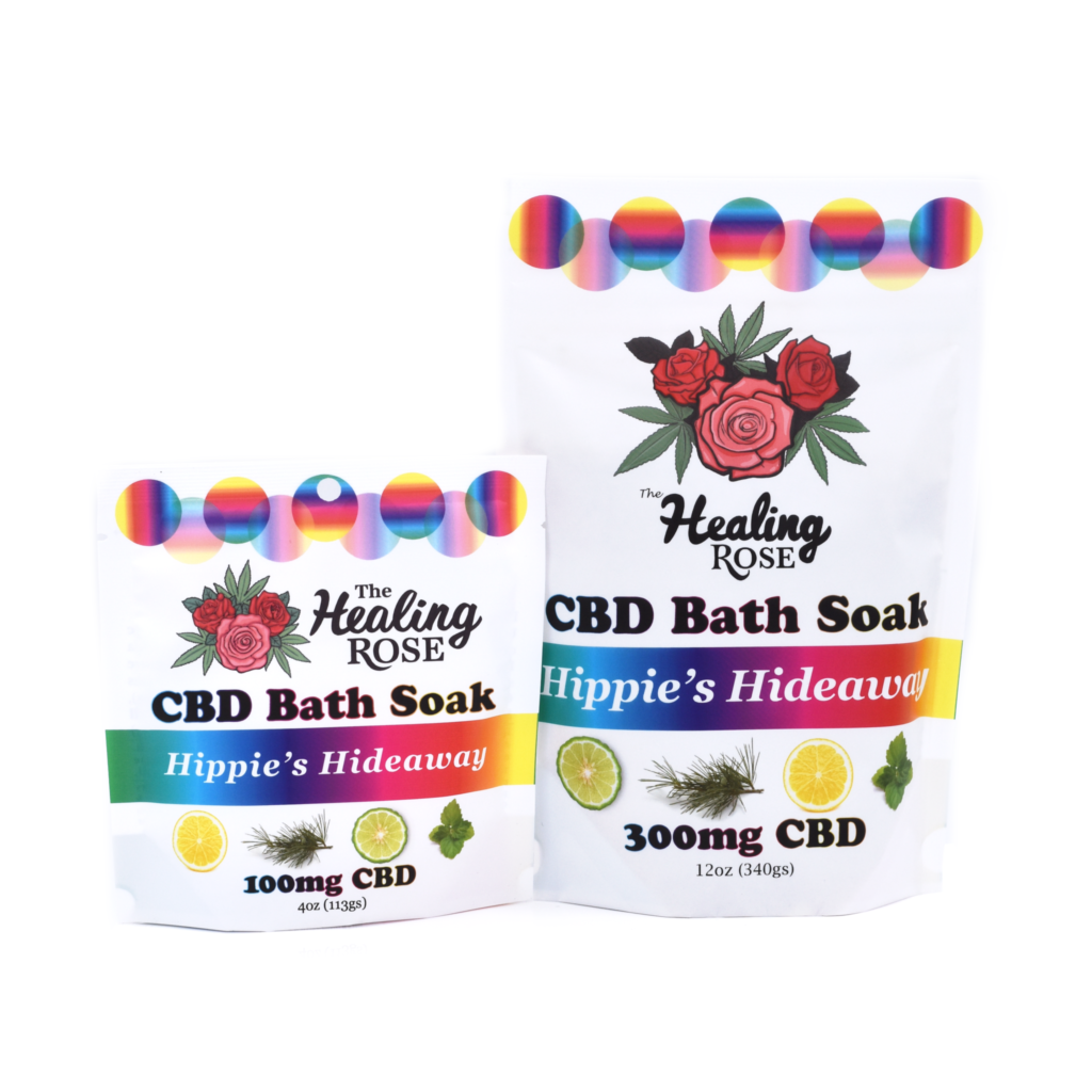 Photograph of product: Hippie's Hideaway CBD Bath Soak | 100mg - The Healing Rose