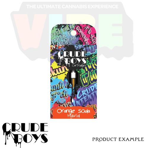 Photograph of product: Crude Boys | Orange Soda | 1g Vape Cart | REC