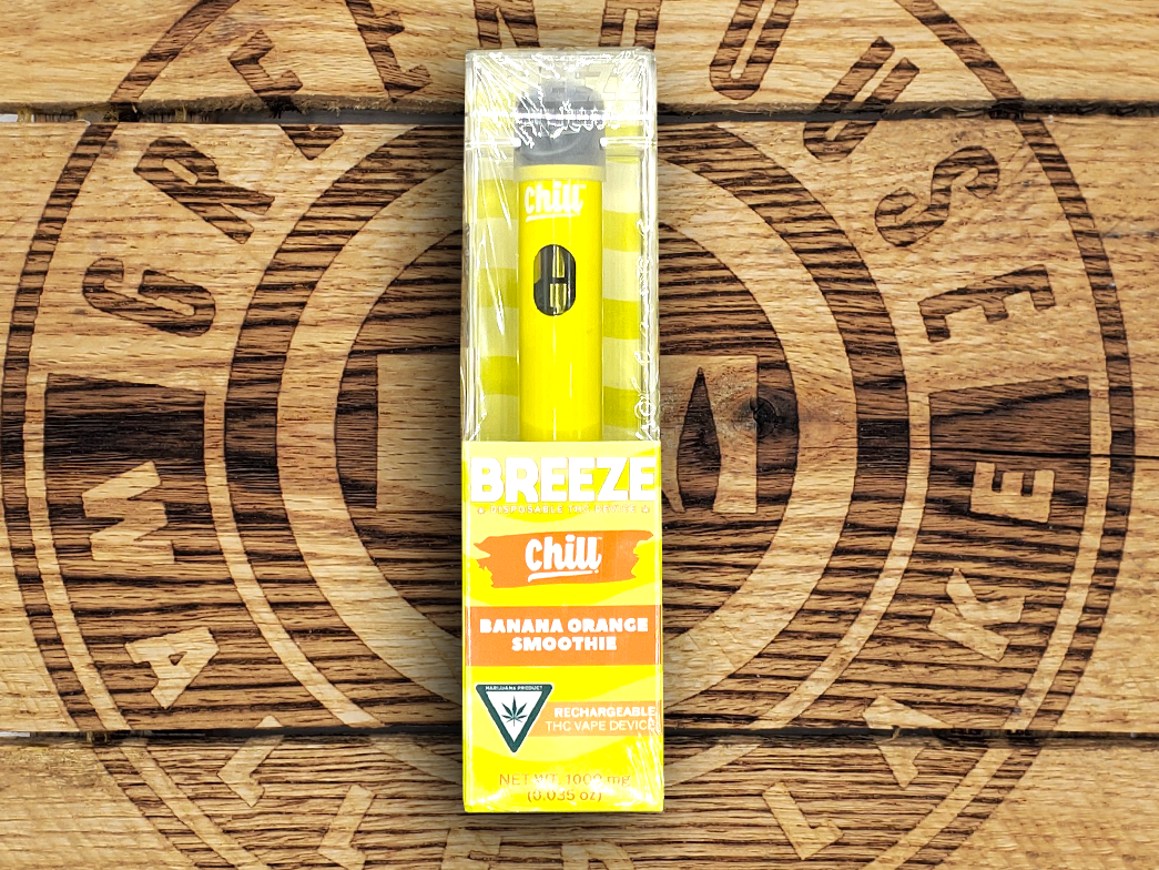Photograph of product: BREEZE Canna | Banana Orange Smoothie | 1g AIO Cart