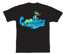 Photograph of product: Cookies - Puff The Cookies Dragon - Tee - Black - MD
