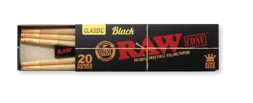 Photograph of product: Classic Black Cones | King Size | 20ct