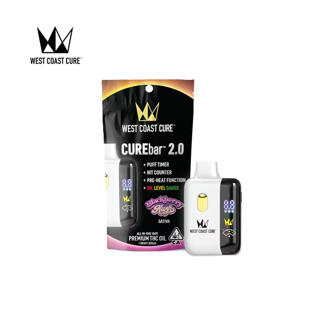 Photograph of product: BLACKBERRY KUSH 1G CUREBAR 2.0 ALL IN ONE