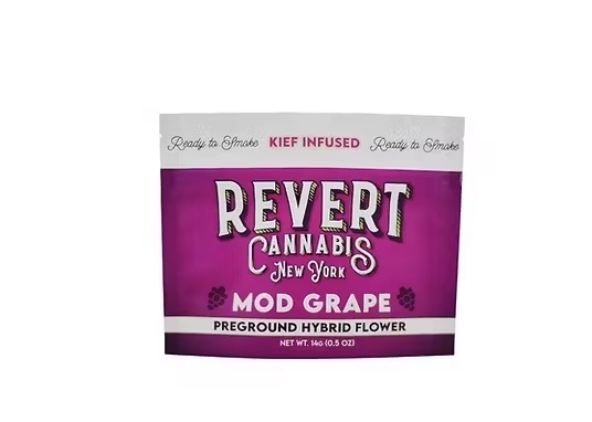 Photograph of Product: Revert | Mod Grape Kief Infused Ground Flower - 14g