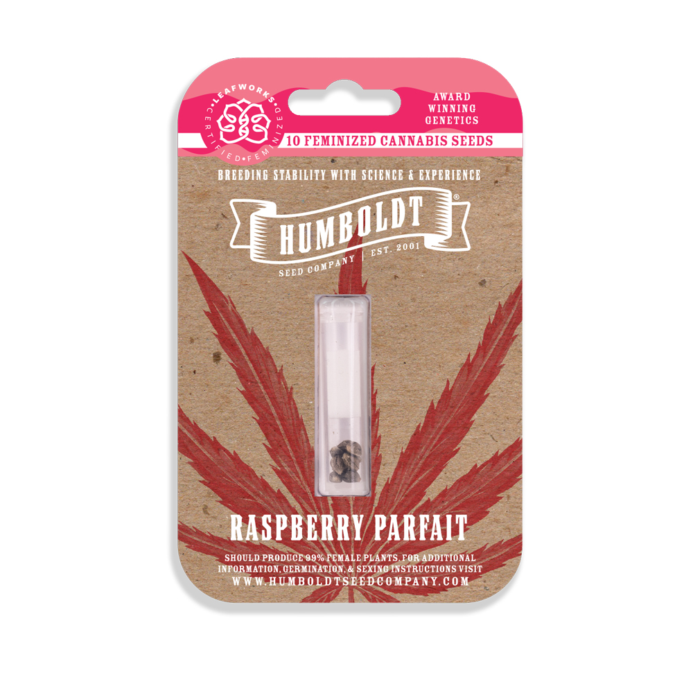 Photograph of product: HUMBOLDT SEED COMPANY - RASPBERRY PARFAIT FEMINIZED SEEDS 10 PACK
