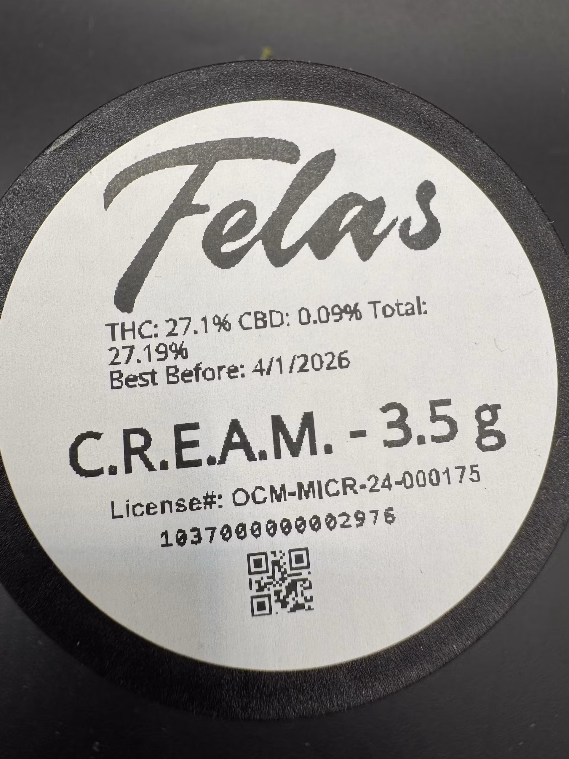 Photograph of product: Flower - C.R.E.A.M - 3.5g
