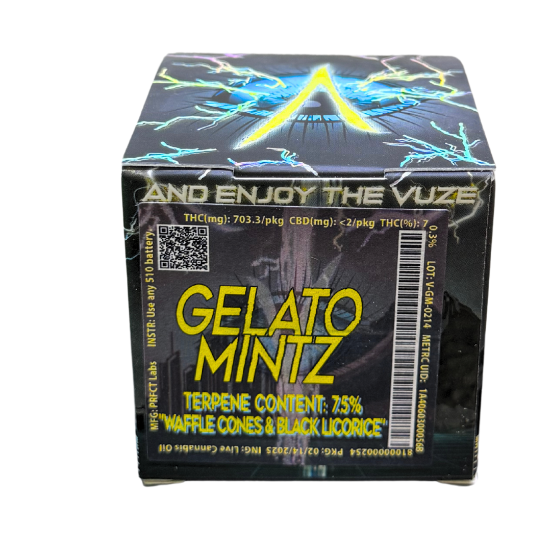 Photograph of product: GELATO MINTZ LIVE RESIN CARTRIDGE