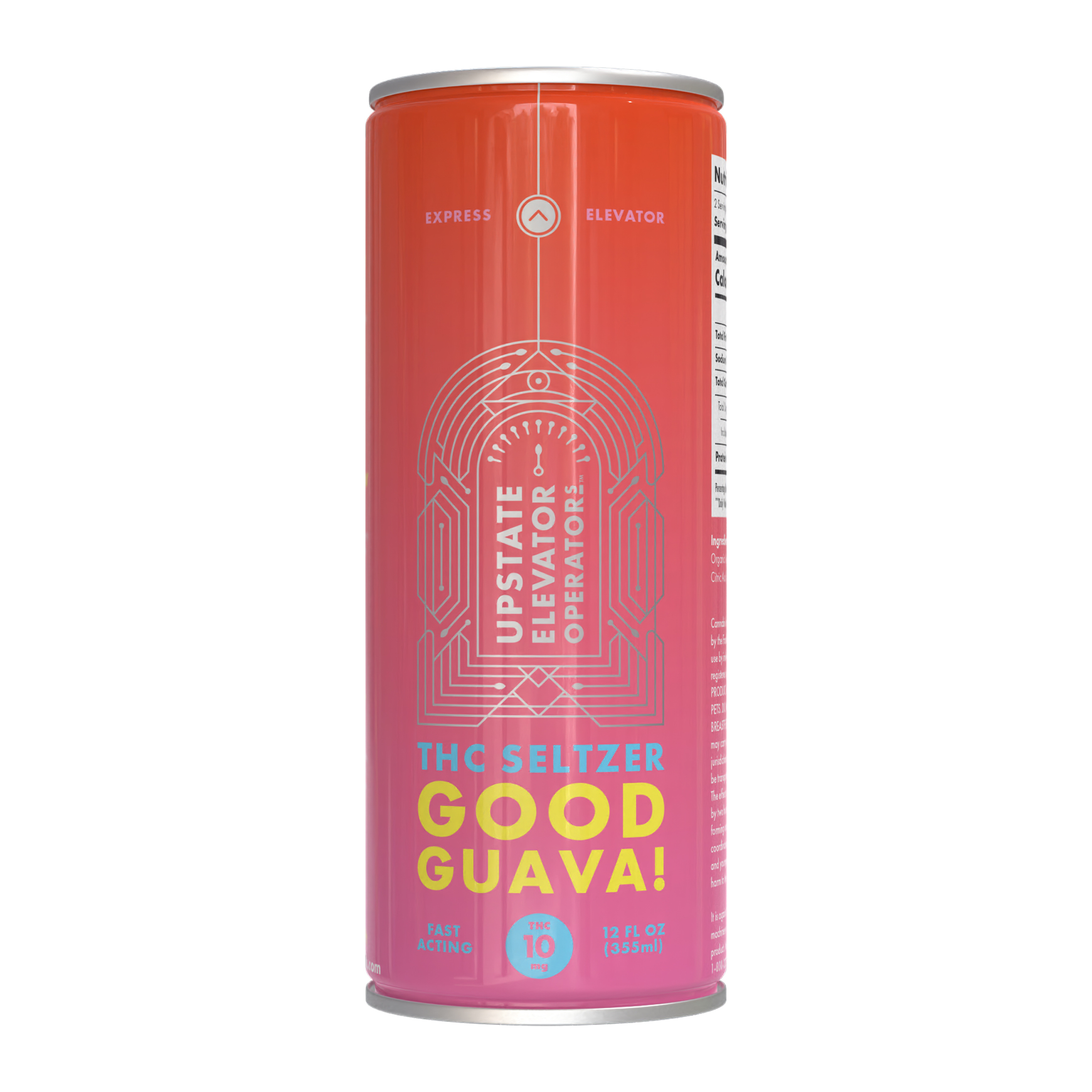 Photograph of Product: 10mg Good Guava! THC Seltzer