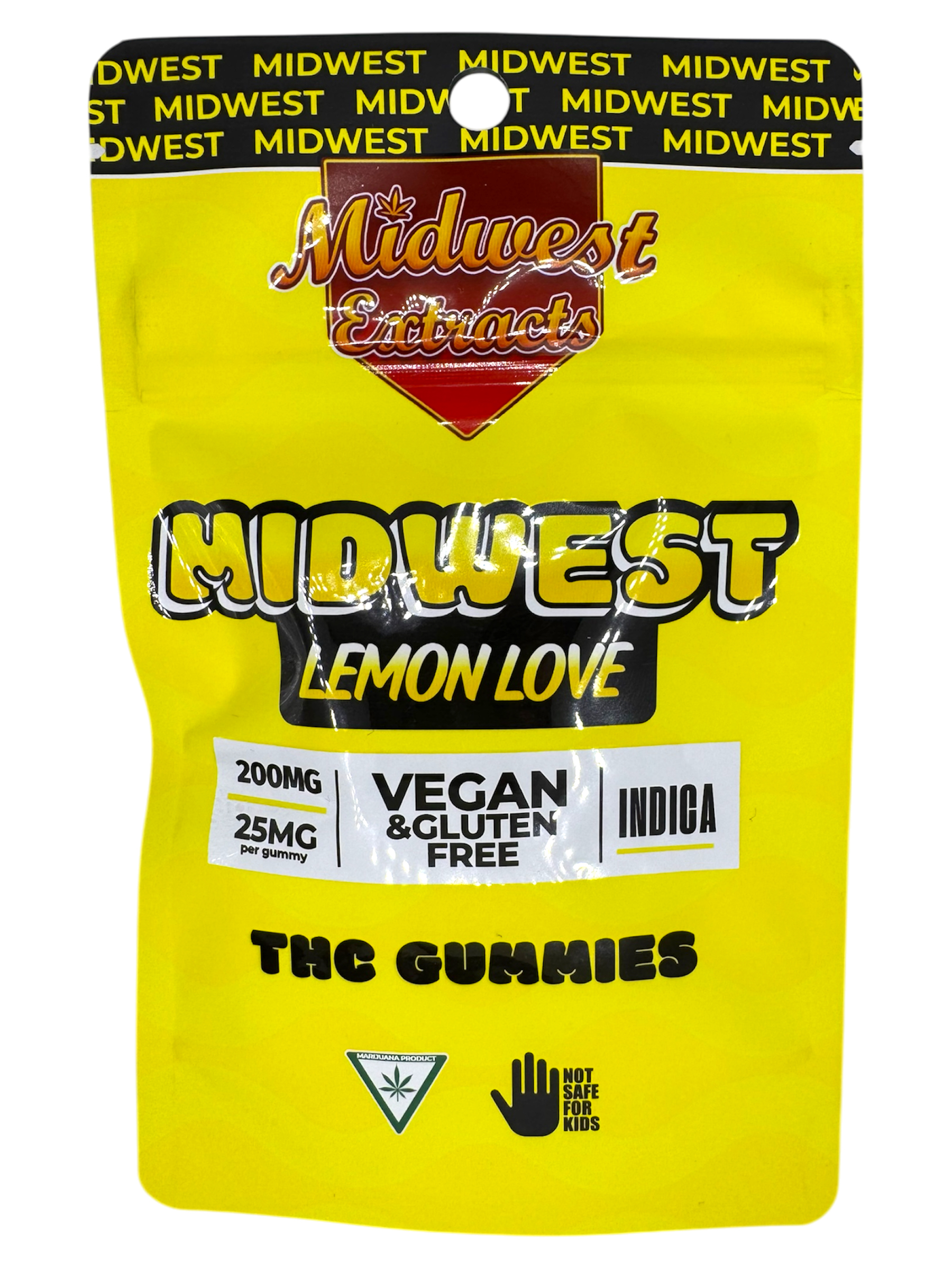 Photograph of product: 200mg Lemon Love Vegan Gummies