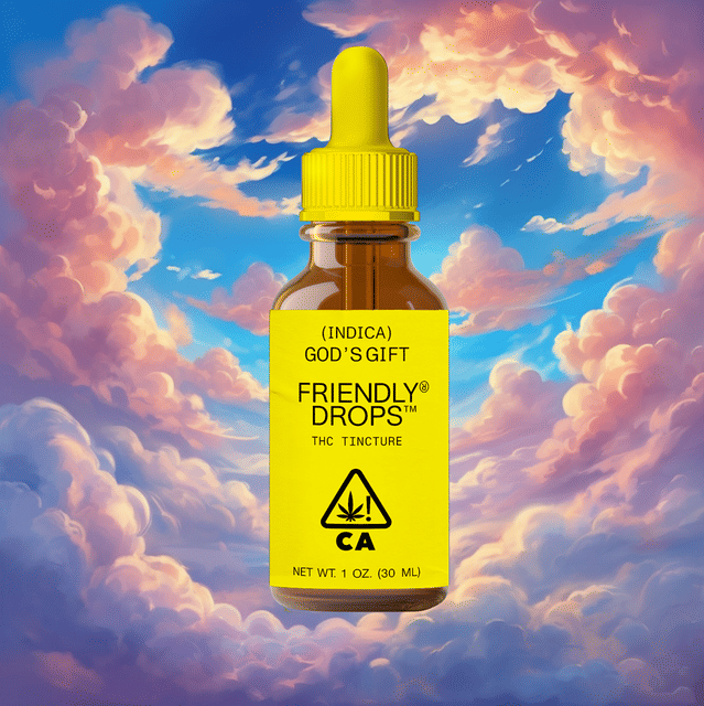 Photograph of product: God's Gift THC Tincture (30ml) - 