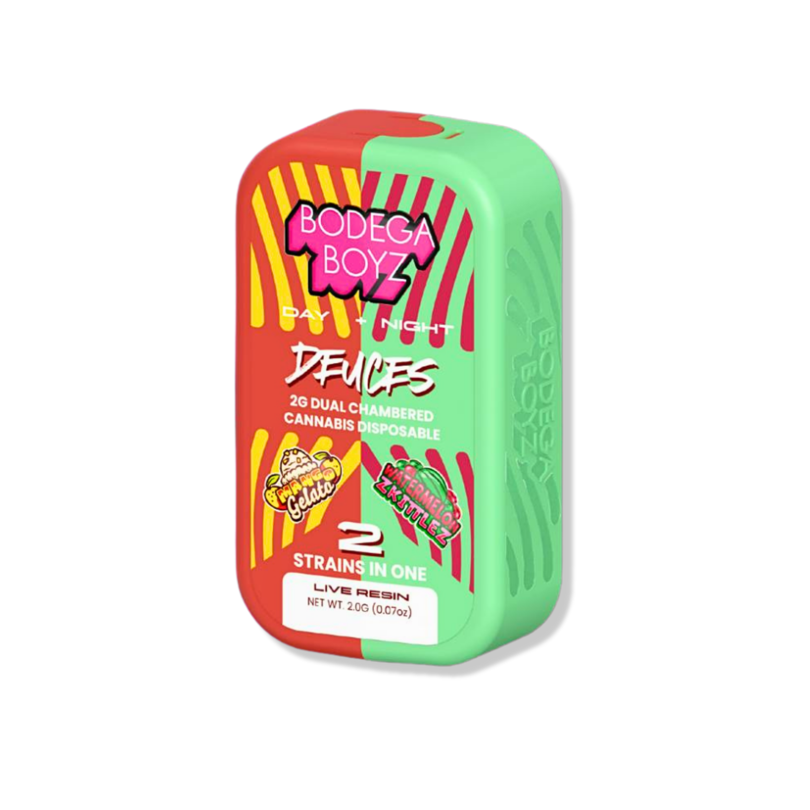 Photograph of product: Bodega Boyz - Mango Gelato x Watermelon Zkitles Disposable Vape - 2g