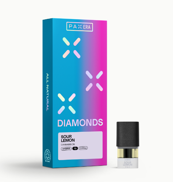 Photograph of product: Sour Lemon | Liquid Diamonds | 1g PAX Pod