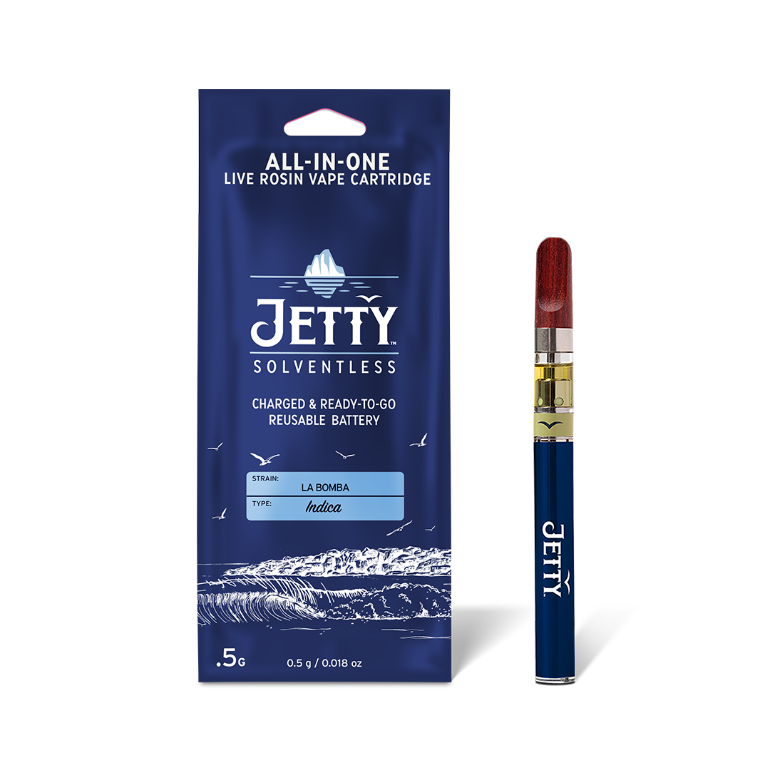 Photograph of product: La Bomba Live Rosin Vape Cartridge w/ Reusable Battery