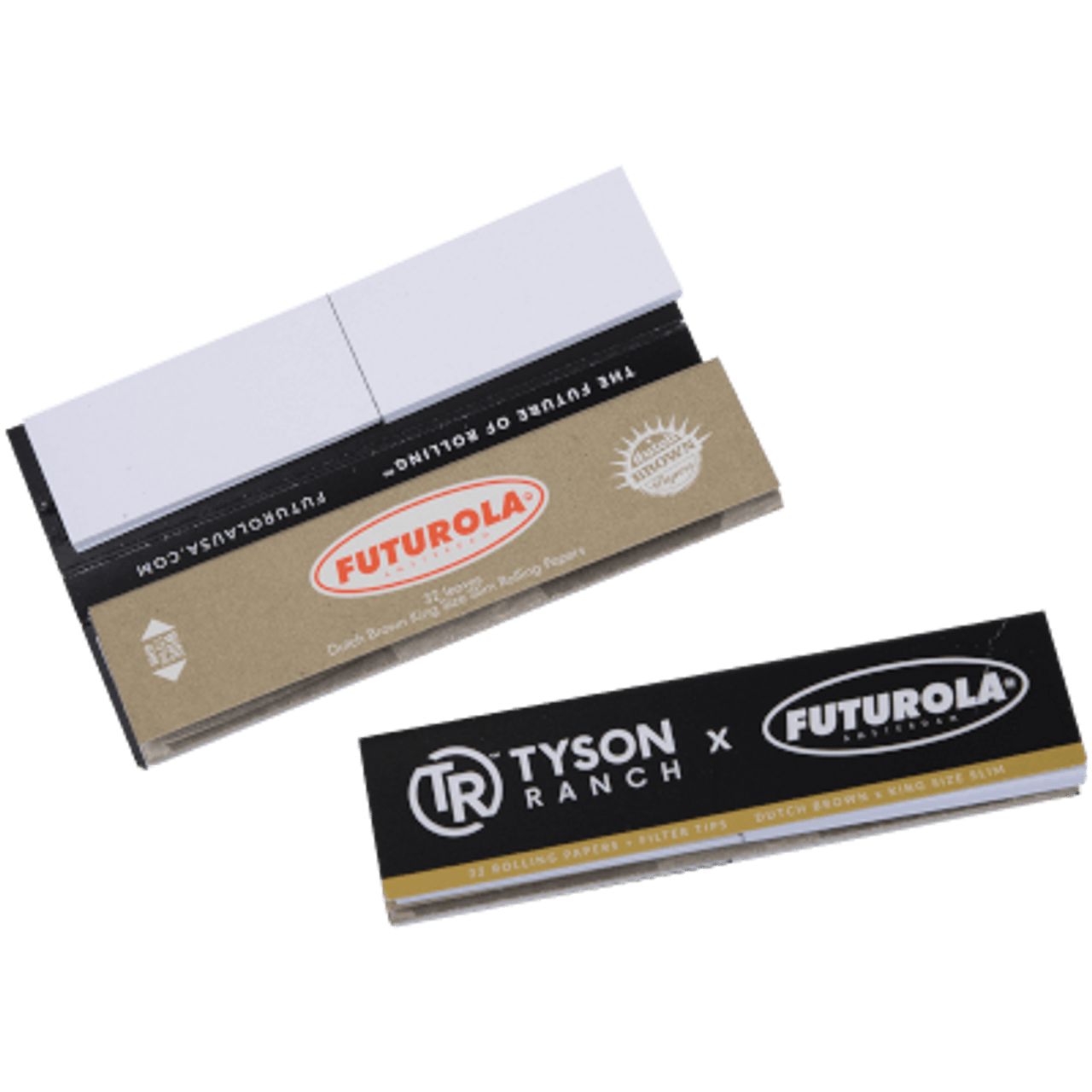 Photograph of Product: Accessories | Futurola Tyson Ranch | Rolling Papers With Tip | 24 Count