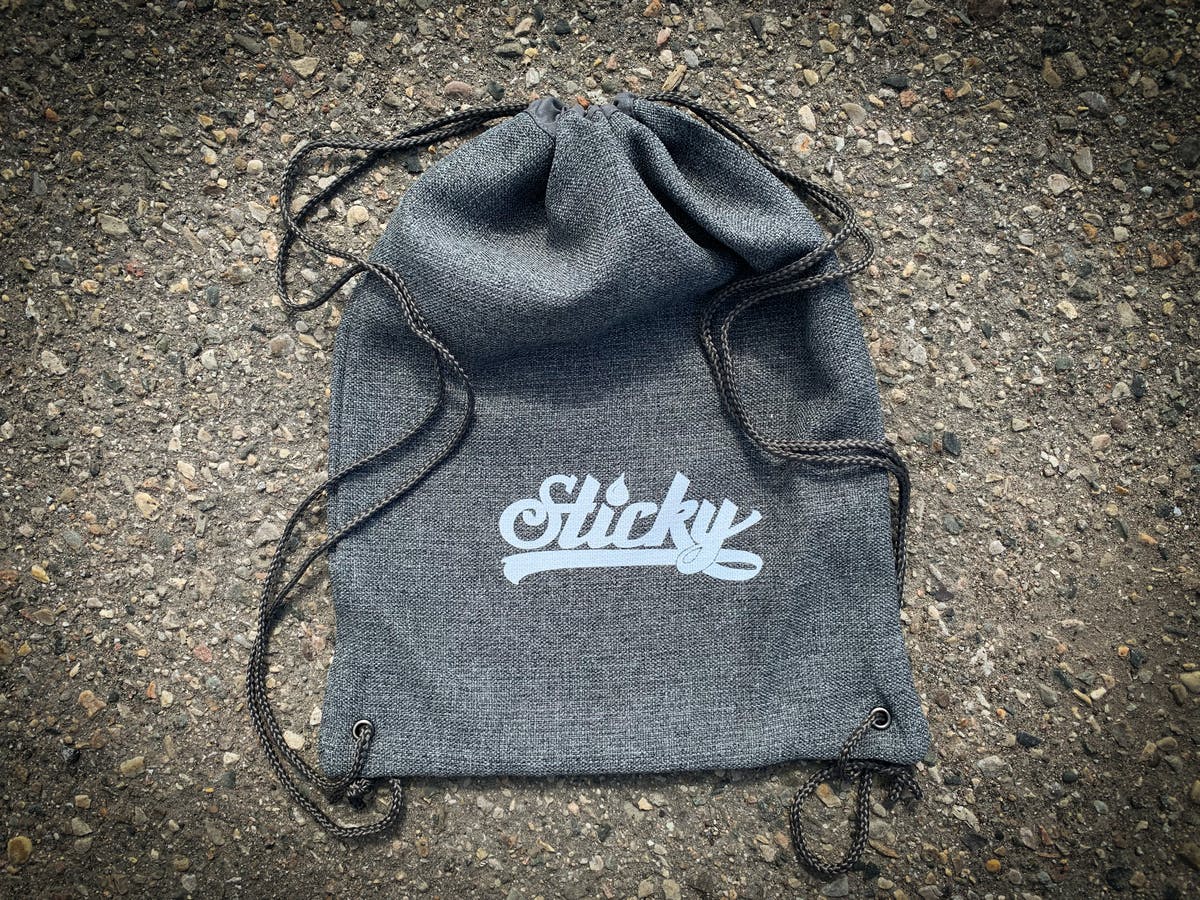 Photograph of product: Sticky Canvas Drawstring Bag