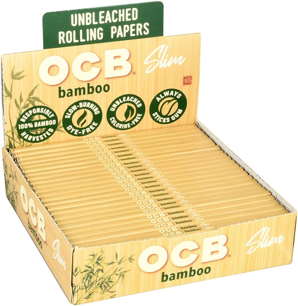 Photograph of product: OCB Slim Bamboo Rolling Papers