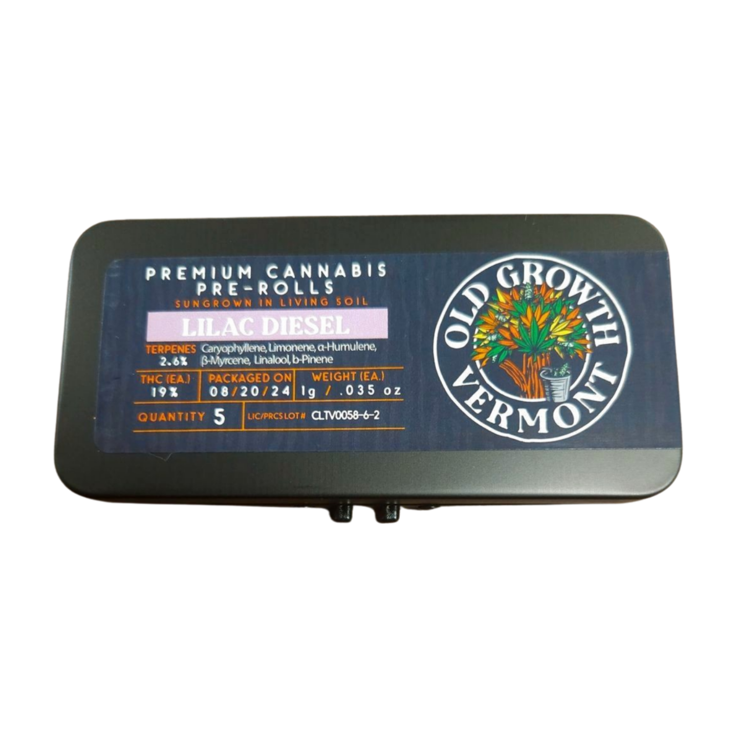 Photograph of Product: Sour Diesel 5 Pack Pre-rolls