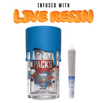 Photograph of product: 5pk Blue Slurpie Mini Burst Infused Pre-Rolls | 0.5g