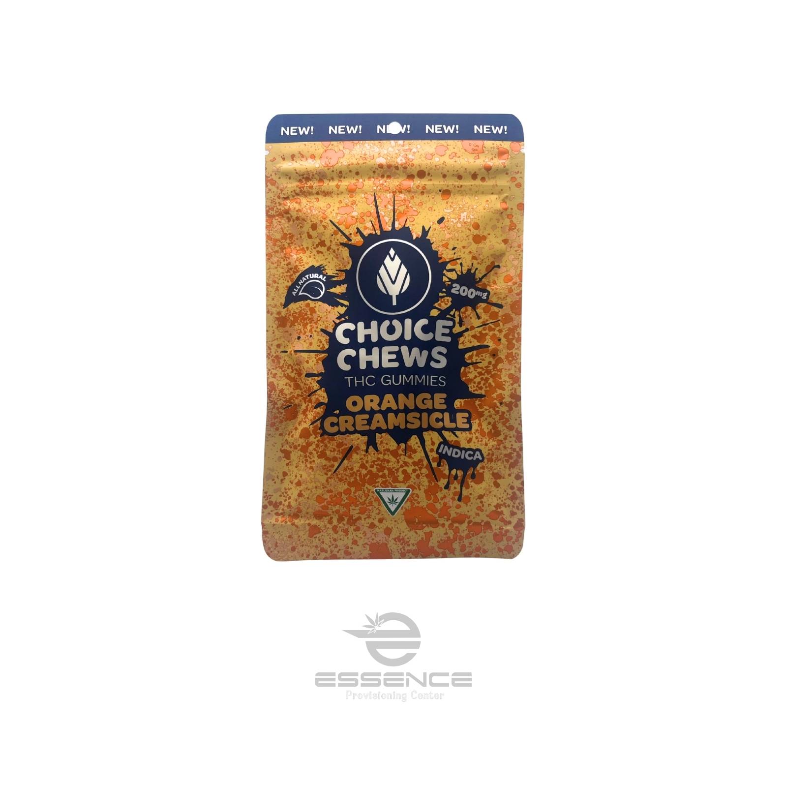 Photograph of product: Choice - Orange Creamsicle Gummies - 200mg (Oui'd)