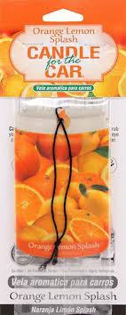 Photograph of product: Candle for the Car - Orange Lemon Splash