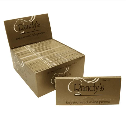 Photograph of product: Randy's | Wired Rolling Papers | Gold (King Size)
