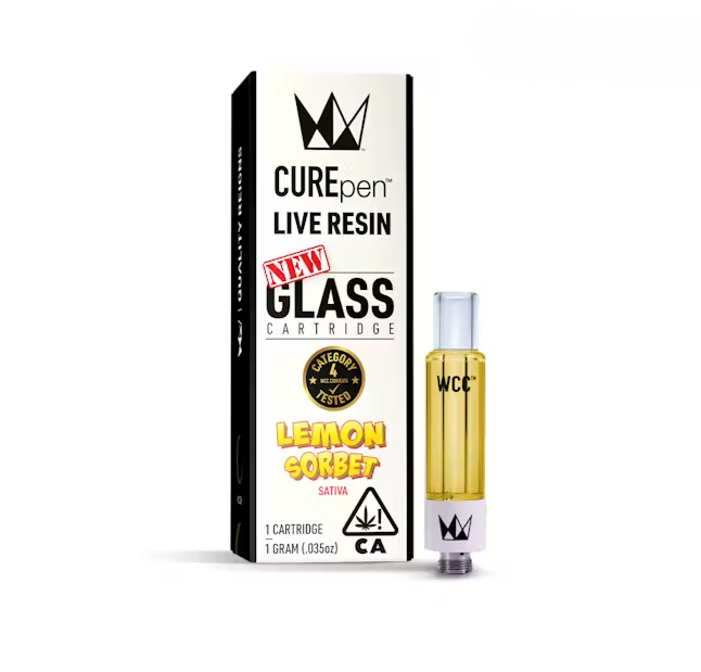 Photograph of product: LEMON SORBET [S] 510 THREAD - LIVE RESIN - 1 G