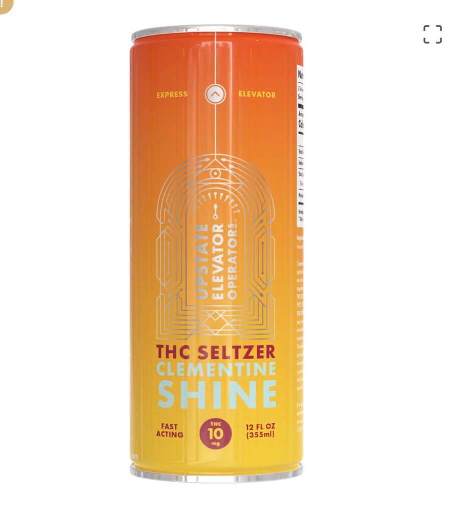 Photograph of product: Upstate Elevator | Clementine Shine | 10mg TH-oui Seltzer