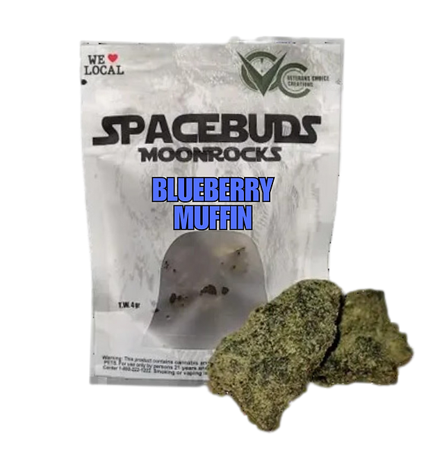 Photograph of Product: Veterans Choice Creations | Blueberry Muffins | 4G Moonrock