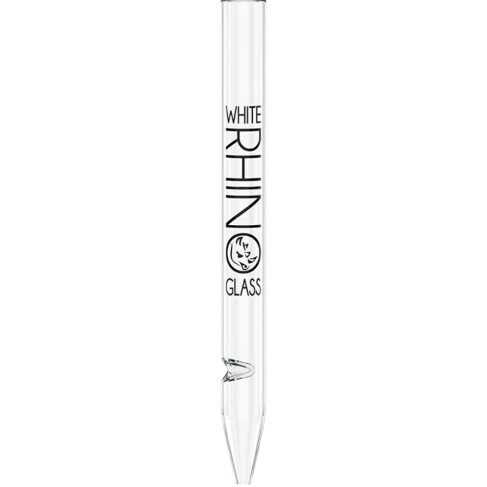 Photograph of product: White Rhino Glass Pyrex Straw w/ Silicone Cap