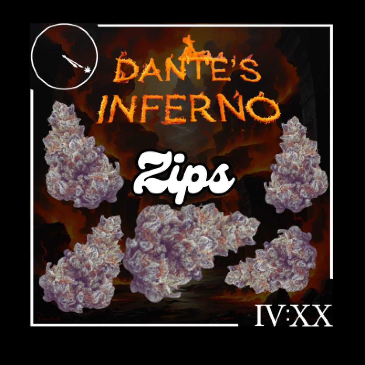 Photograph of product: Dante's Inferno P2 Flower - Four20 - 28g