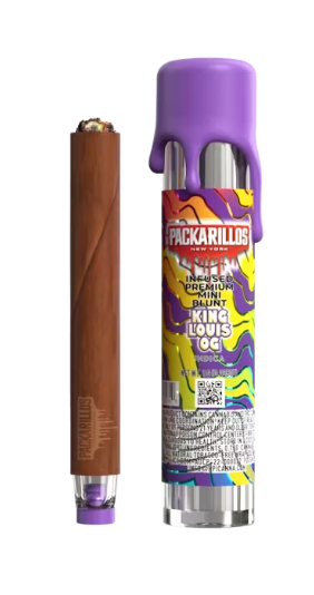 Photograph of product: KING LOUIS OG | Packarillos Infused Glass Tip Blunt