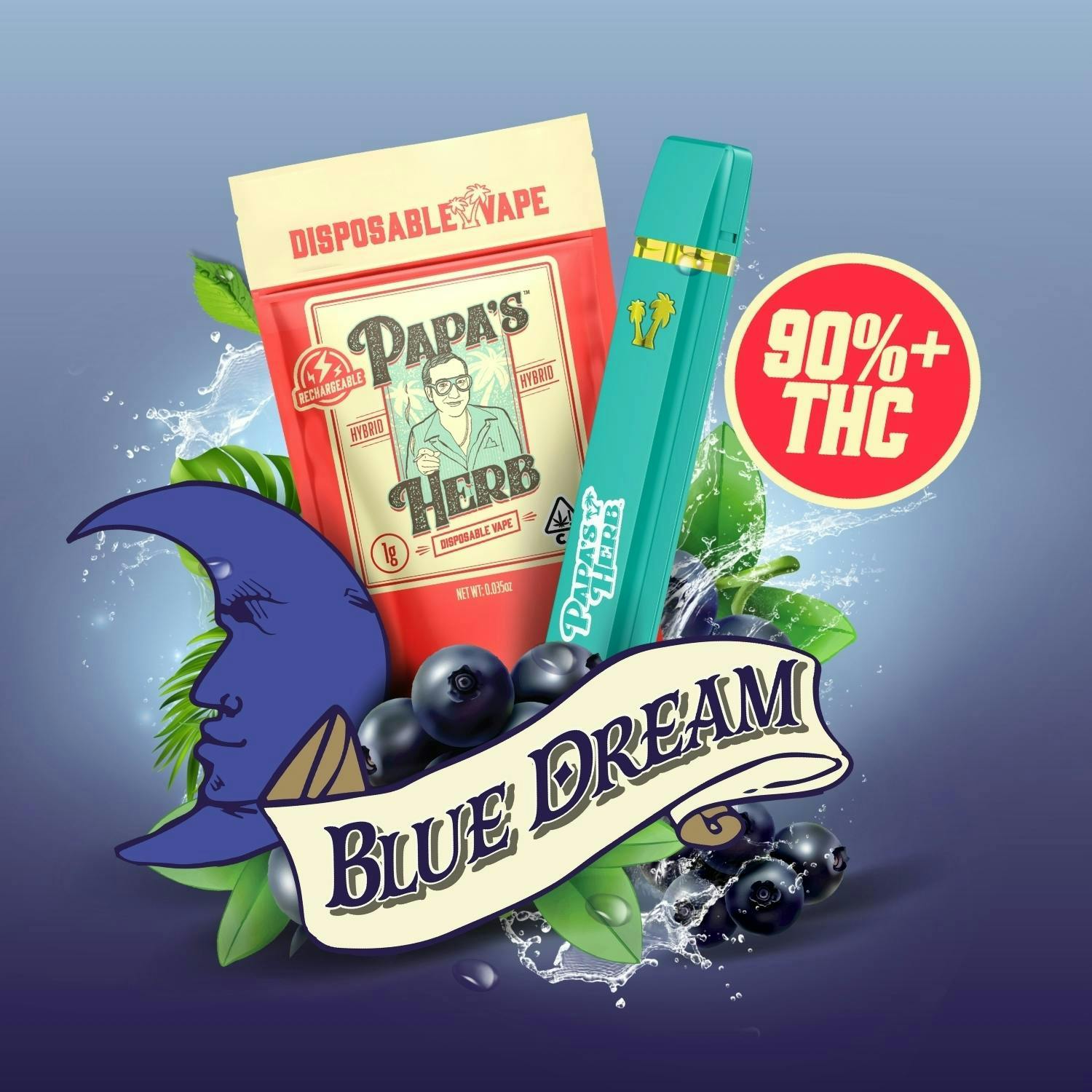 Photograph of product: PAPA'S HERB Blue Dream Disposable - 1g