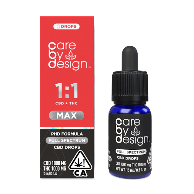 Photograph of Product: 1:1 Max Drops | Full Spectrum CBD | 15ml Tincture