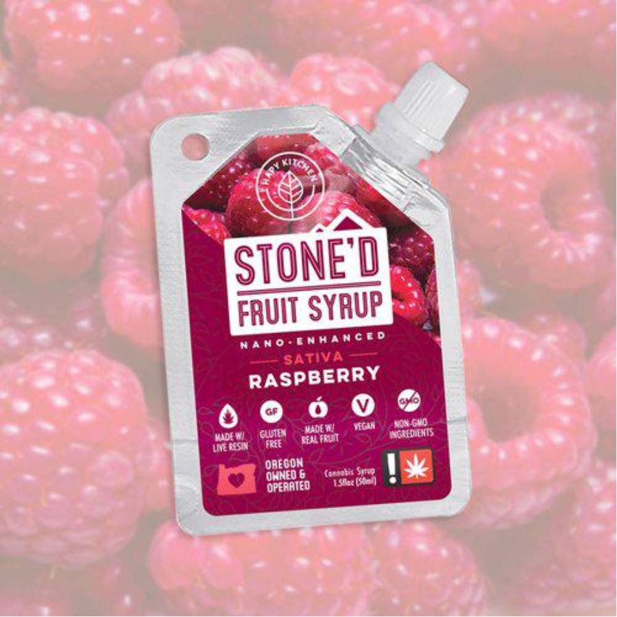 Photograph of product: Stone'd Fruit Syrup - Oui'd TH-oui Raspberry