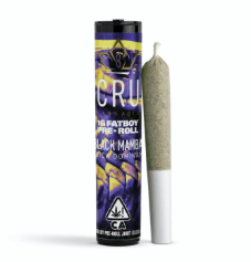 Photograph of product: Cru - Black Mamba Fatboy Kief Infused Preroll - 1g