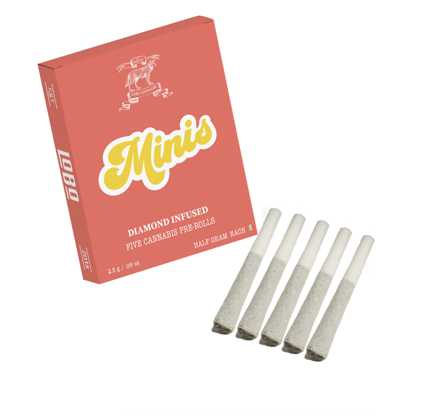 Photograph of product: Lobo | Raz Cookies 5 Pack Minis | 2.5g