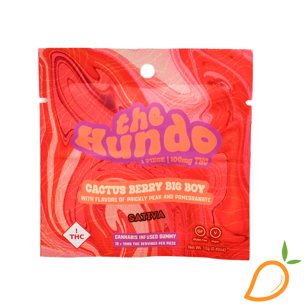Photograph of product: 100mg Cactus Berry Hundo Single Gummy Sublime