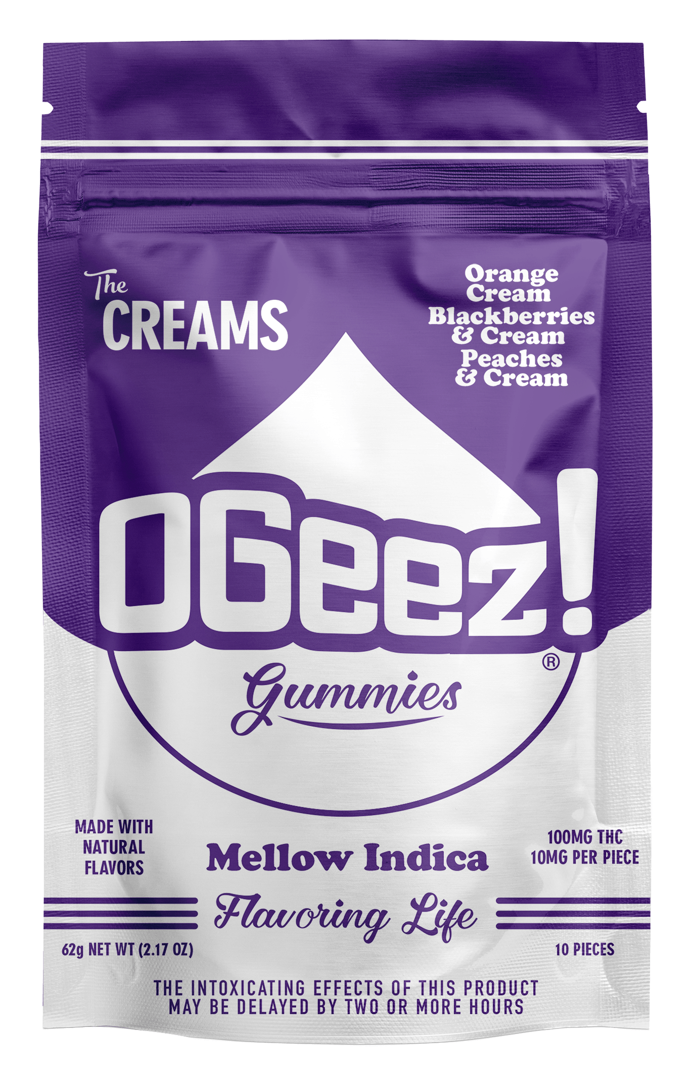 Photograph of product: 100mg - 10 Pack - Edibles - The Creams Mellow Oui'd - OGeez - REC