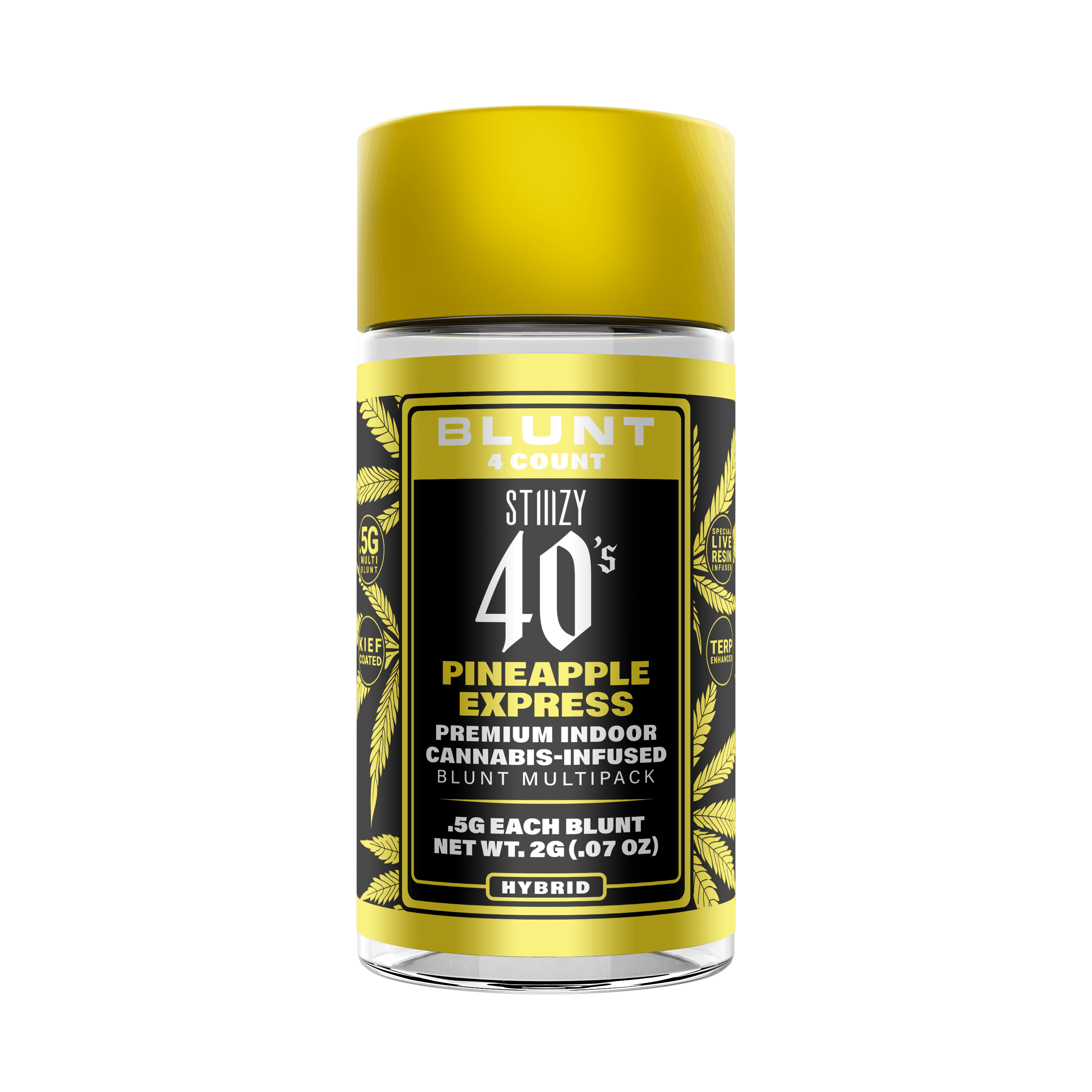 Photograph of product: Stiiizy 40's Infused Blunts Pineapple Express 4x .5g