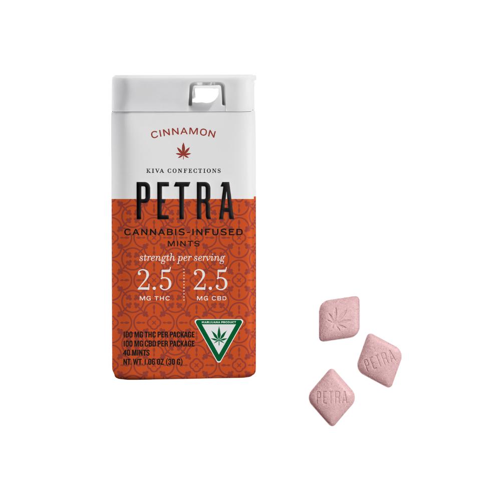 Photograph of product: Petra - 100mg Mints - Saigon Cinnamon