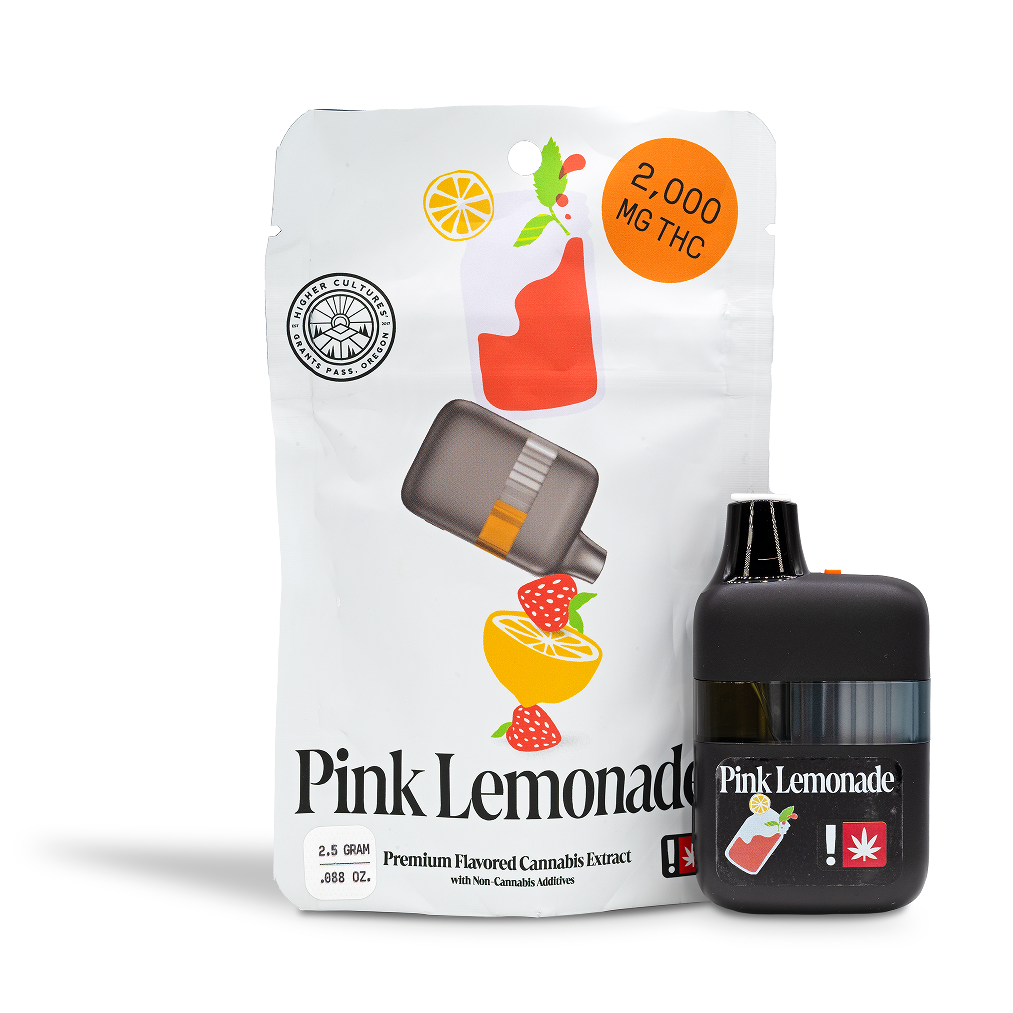 Photograph of product: Higher Cultures - Pink Lemonade Flavored Disposable Pod