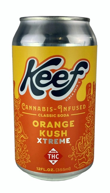 Photograph of product: Keef Orange Kush Beverage 100mg