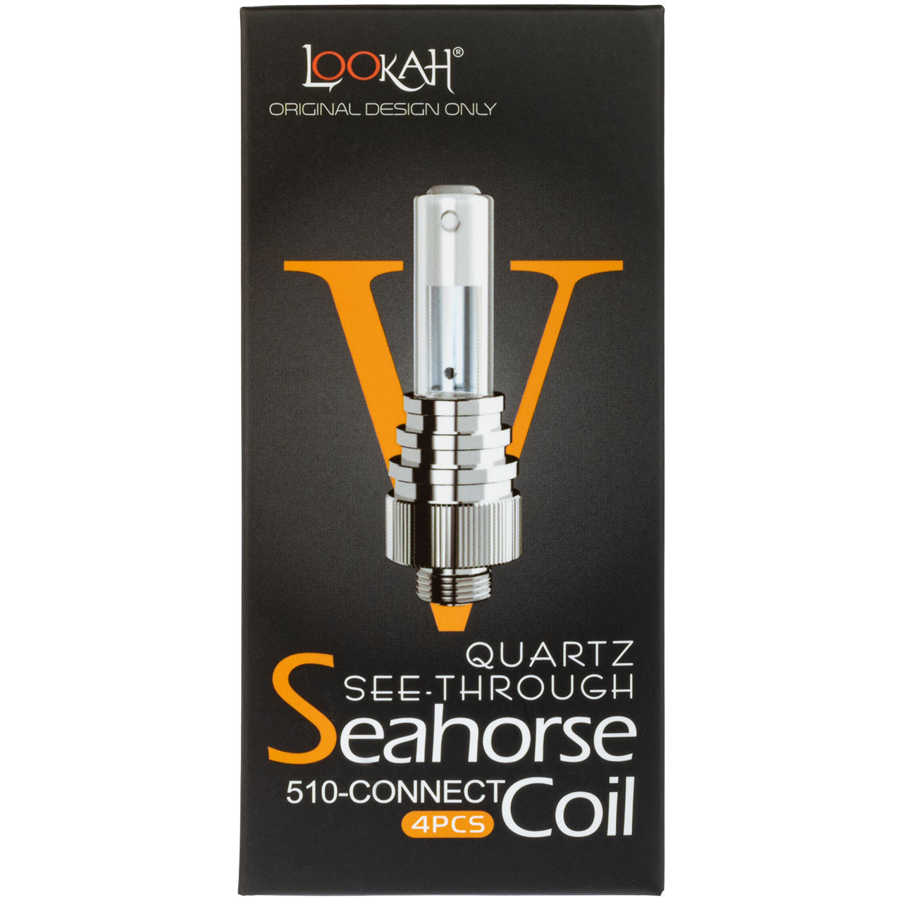 Photograph of product: Seahorse See-Through Quartz Coil V - 4 pc