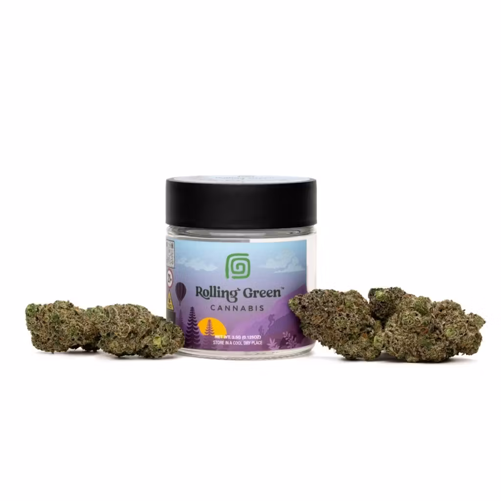 Photograph of product: Gas Face- ROLLING GREEN- Flower - 3.5g