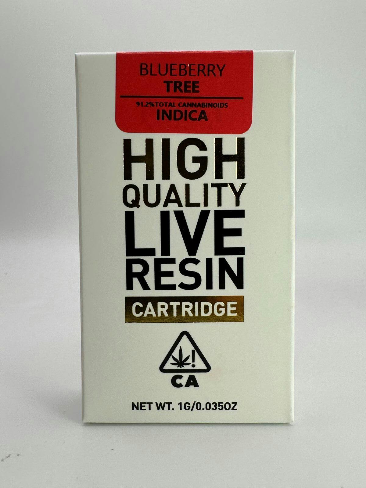Photograph of product: Purist 1g Blueberry Tree Live Resin Cartridge