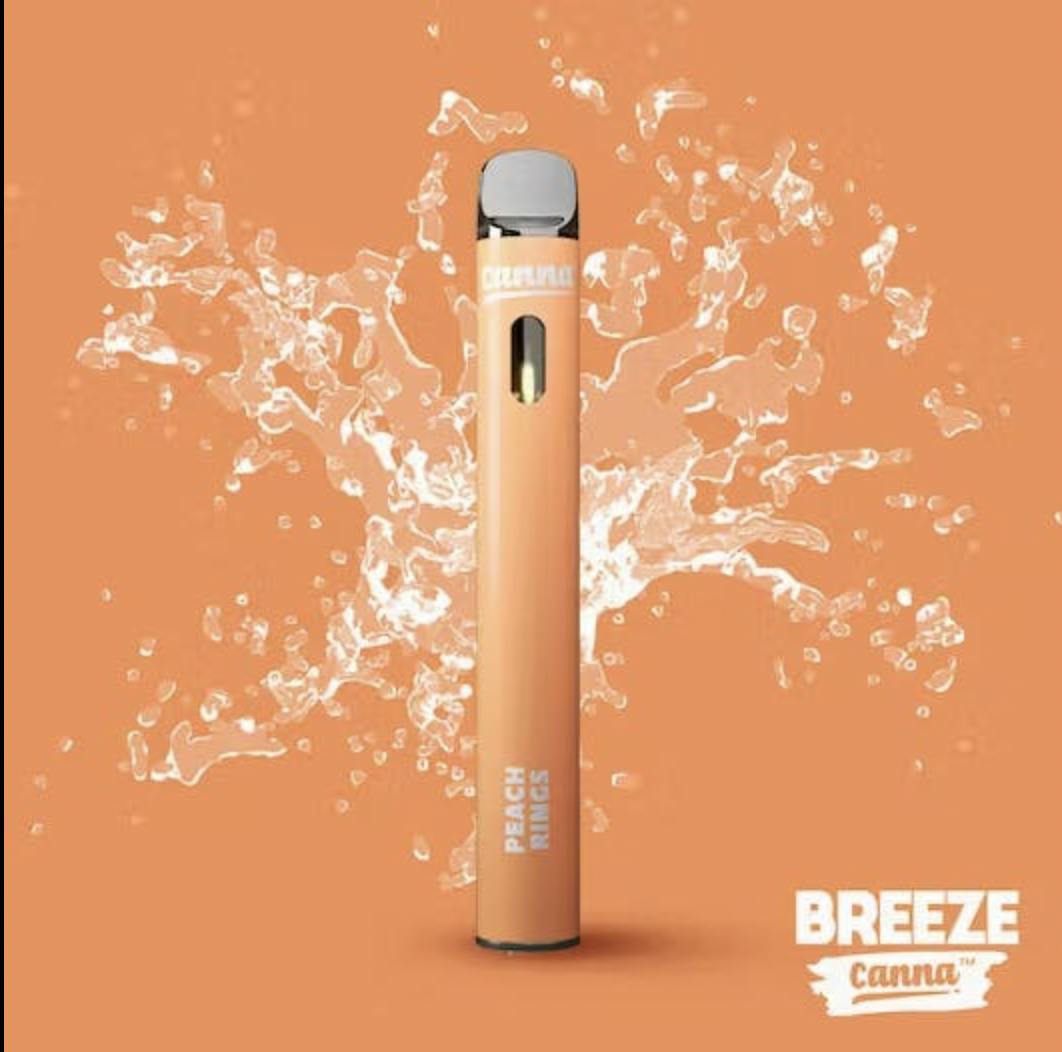 Photograph of product: Breeze Canna Disposable Sweet Peach 1G