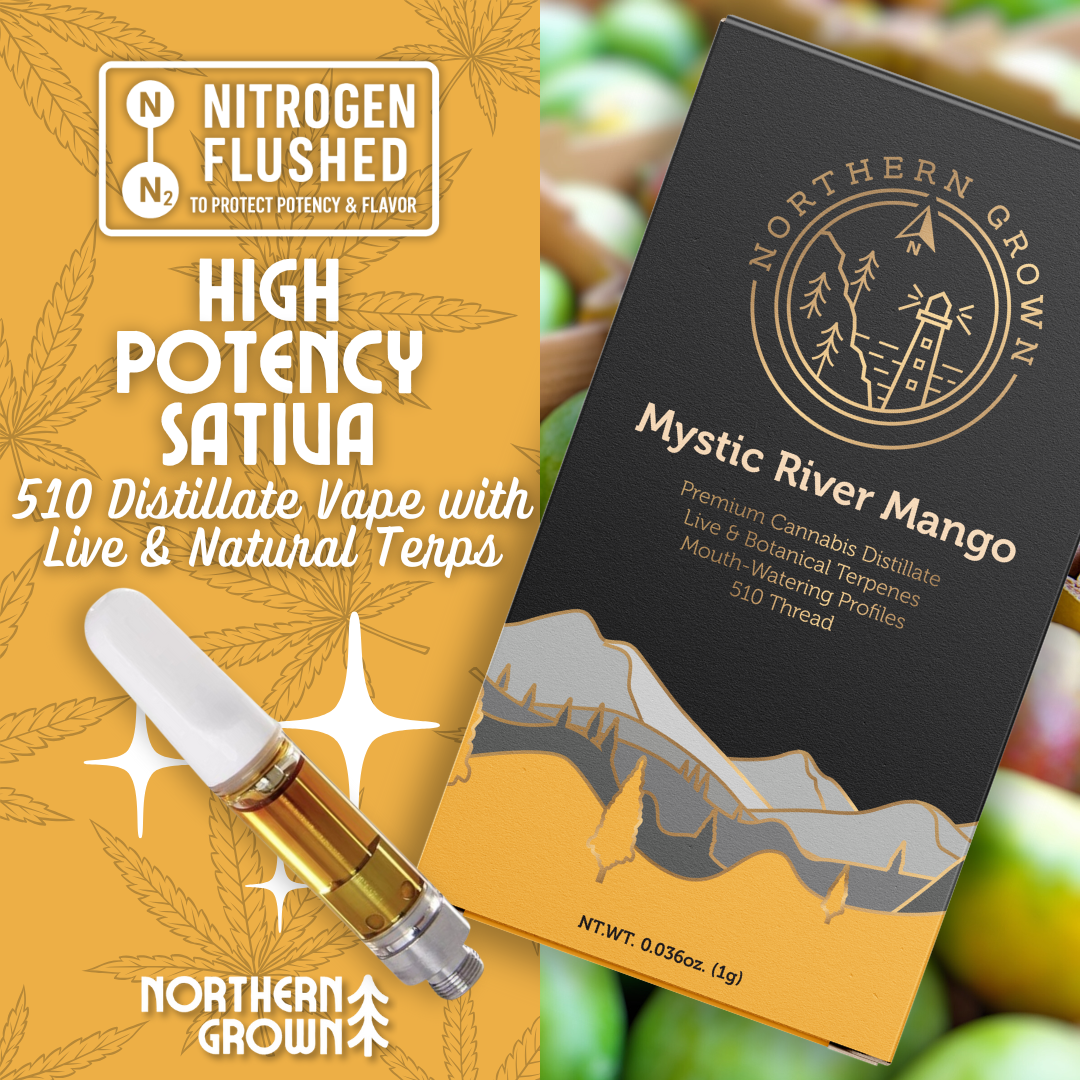 Photograph of Product: Northern Grown | Mystic River Mango Vape | 1.0g