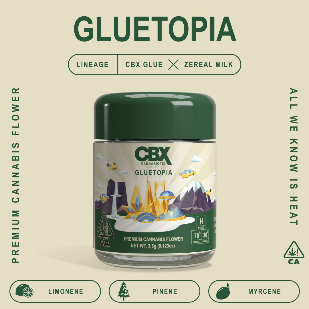 Photograph of product: GLUETOPIA 3.5G - CANNABIOTIX