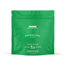 Photograph of product: JAMS - Sour Green Apple - Fast Acting - 20pk/100mg